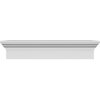 Ekena Millwork 76" Bottom Width x 79 1/2" Top Width x 6"H x 1"P Traditional Crosshead CRH06X76